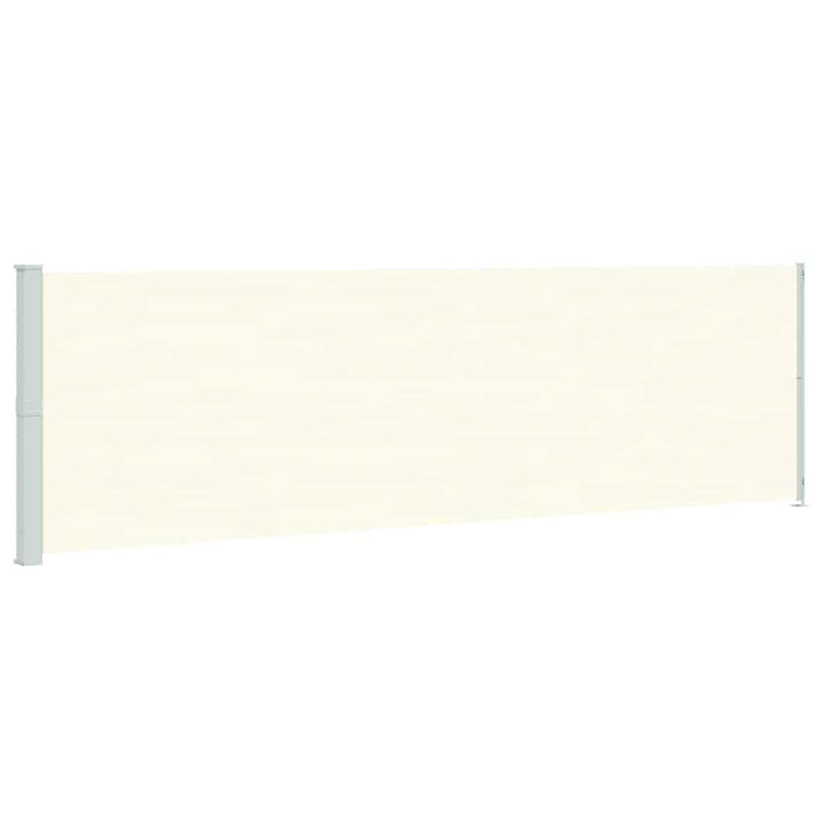 Vidaxl tuinscherm uittrekbaar 180x614 cm crème