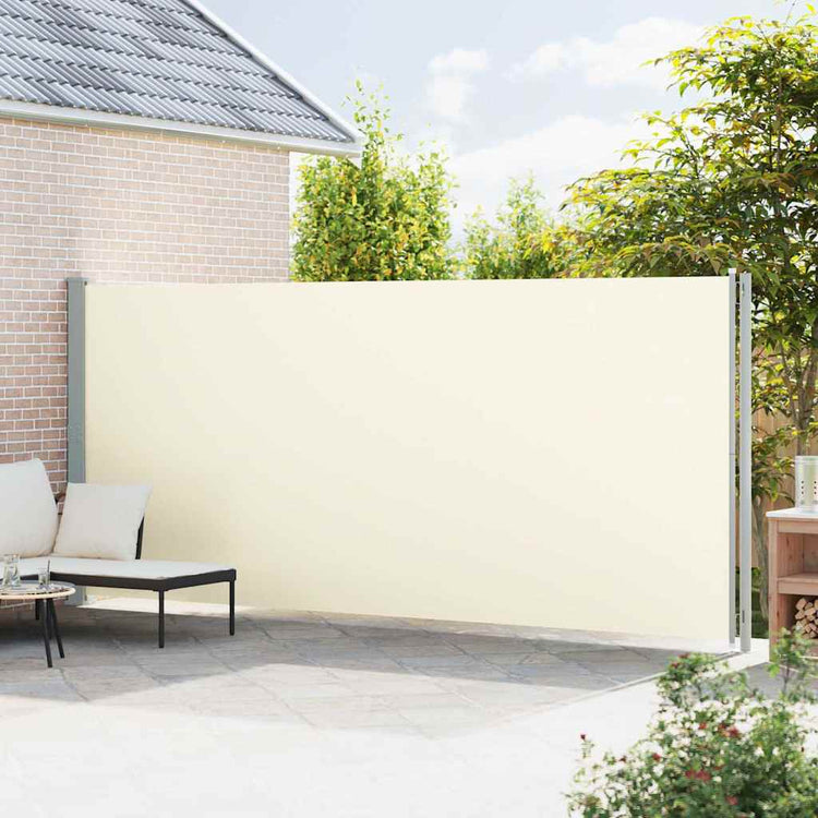 Vidaxl tuinscherm uittrekbaar 200x600 cm crème