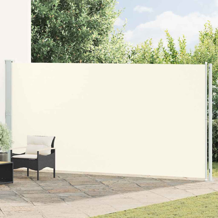 Vidaxl tuinscherm uittrekbaar 200x600 cm crème