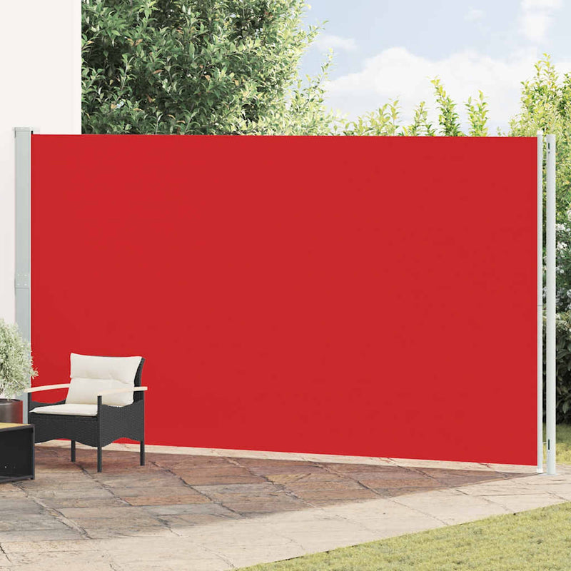 Vidaxl tuinscherm uittrekbaar 220x600 cm rood