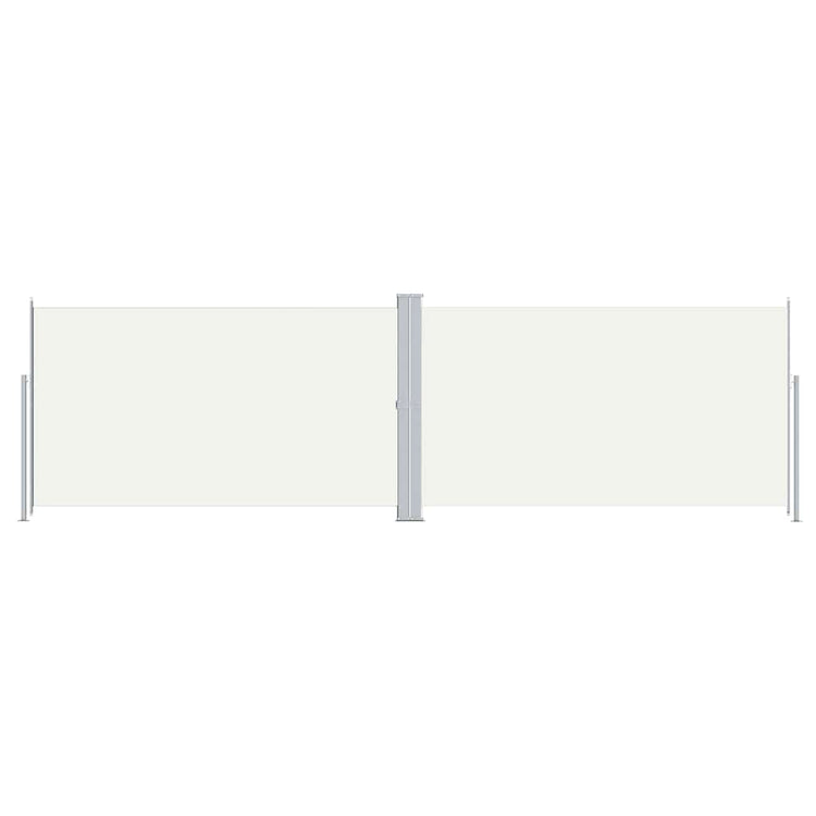 Vidaxl windscherm uittrekbaar 180x600 cm crèmekleurig