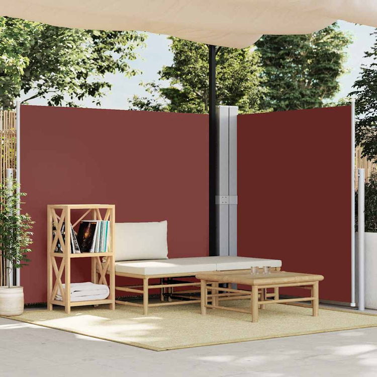 Vidaxl windscherm uittrekbaar 180x600 cm bruin