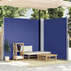 Vidaxl windscherm uittrekbaar 200x600 cm blauw