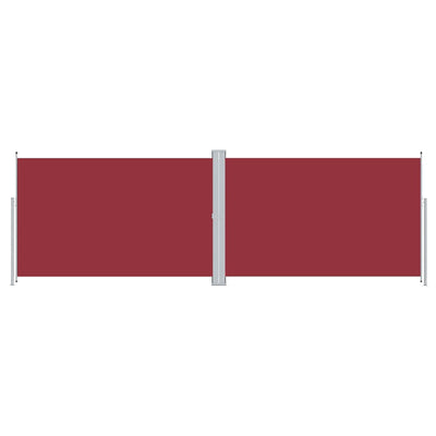 Vidaxl windscherm uittrekbaar 200x600 cm rood