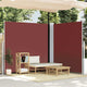 Vidaxl windscherm uittrekbaar 220x600 cm bruin