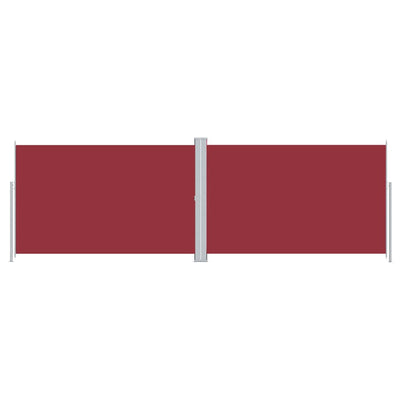 Vidaxl windscherm uittrekbaar 220x600 cm rood