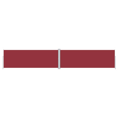 Vidaxl windscherm uittrekbaar 180x1000 cm rood