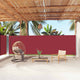 Vidaxl windscherm uittrekbaar 180x1000 cm rood