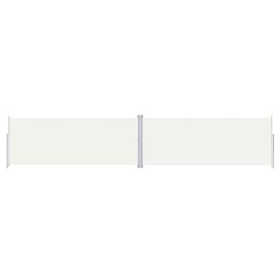 Vidaxl windscherm uittrekbaar 200x1000 cm crèmekleurig