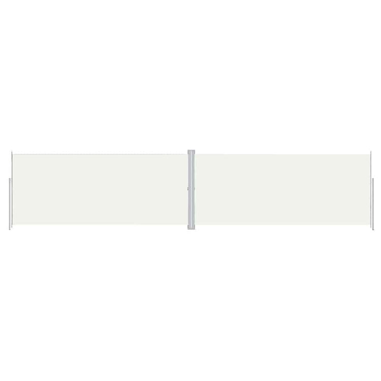 Vidaxl windscherm uittrekbaar 220x1000 cm crèmekleurig