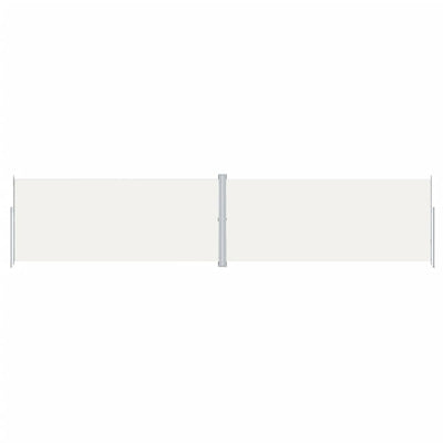 Vidaxl windscherm uittrekbaar 220x1000 cm crèmekleurig