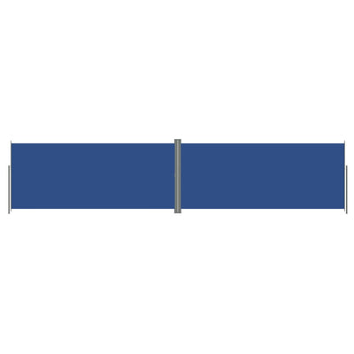 Vidaxl windscherm uittrekbaar 220x1000 cm blauw