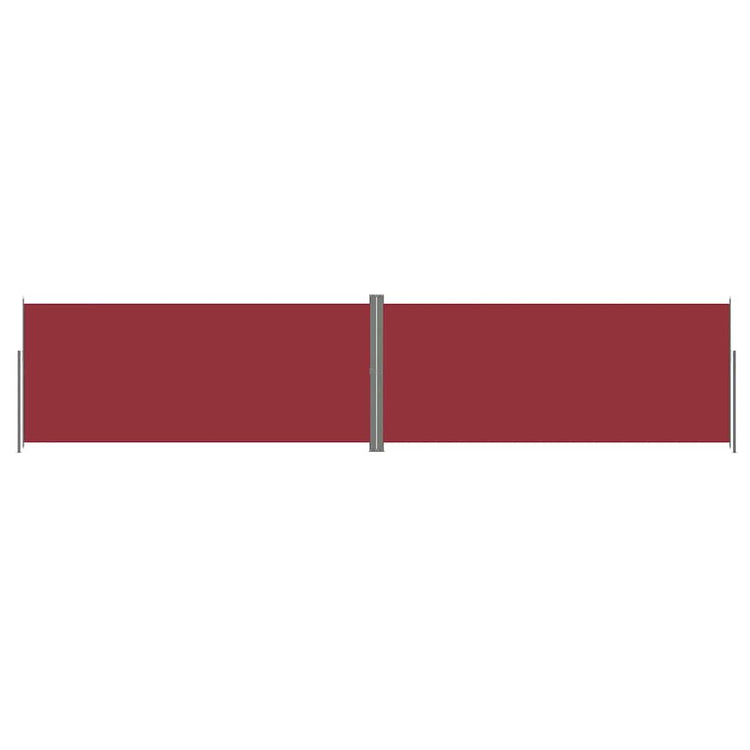 Vidaxl windscherm uittrekbaar 220x1000 cm rood