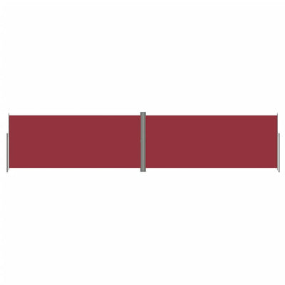 Vidaxl windscherm uittrekbaar 220x1000 cm rood