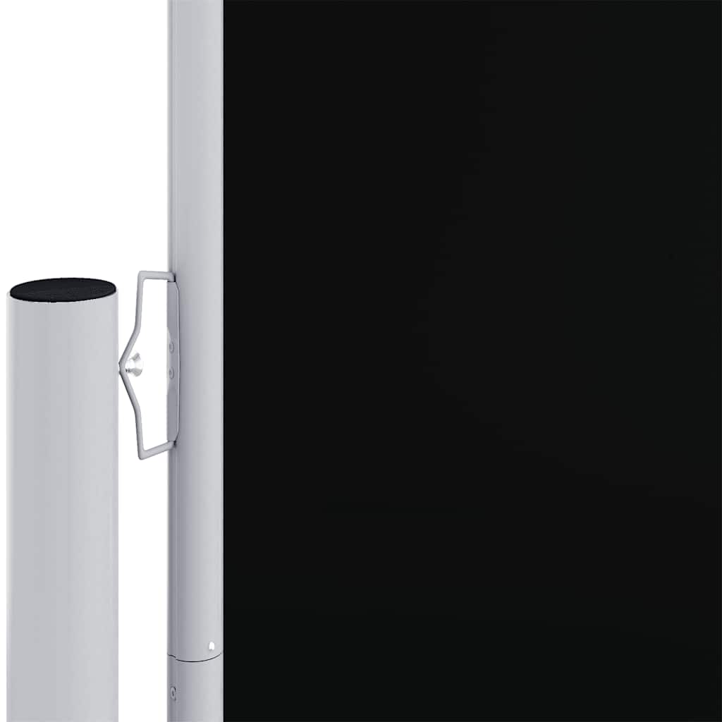 Vidaxl windscherm uittrekbaar 117x1200 cm zwart
