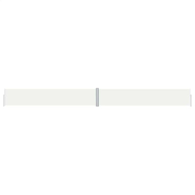 Vidaxl windscherm uittrekbaar 117x1200 cm crèmekleurig
