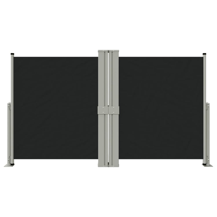 Vidaxl windscherm uittrekbaar 140x1200 cm zwart