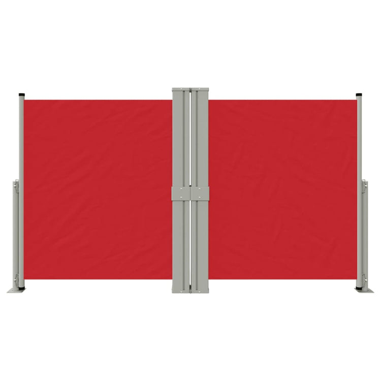 Vidaxl windscherm uittrekbaar 140x1200 cm rood