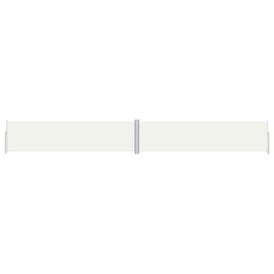 Vidaxl windscherm uittrekbaar 160x1200 cm crèmekleurig