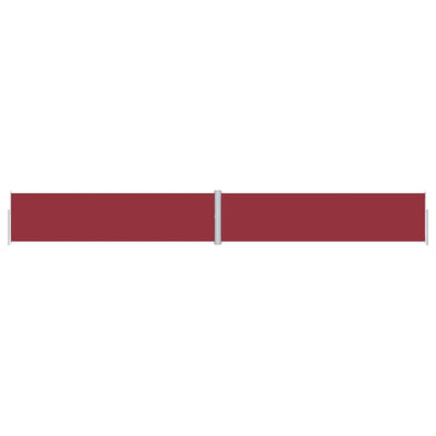 Vidaxl windscherm uittrekbaar 160x1200 cm rood