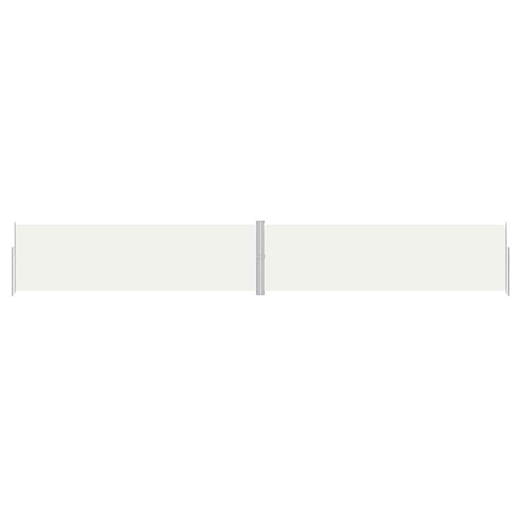 Vidaxl windscherm uittrekbaar 180x1200 cm crèmekleurig