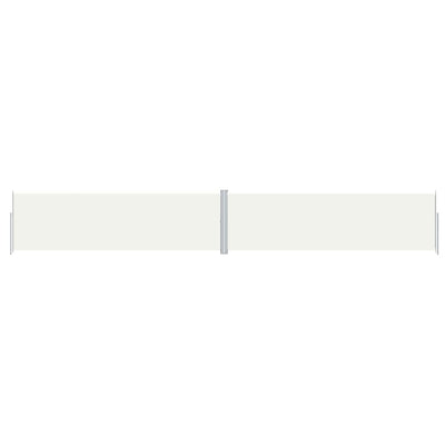 Vidaxl windscherm uittrekbaar 180x1200 cm crèmekleurig