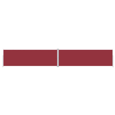 Vidaxl windscherm uittrekbaar 200x1200 cm rood