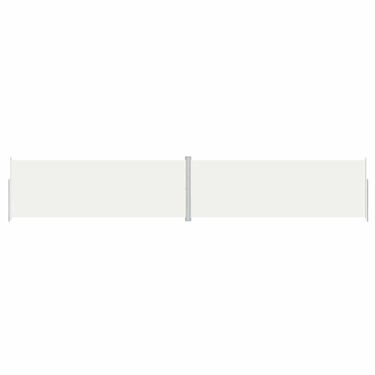 Vidaxl windscherm uittrekbaar 220x1200 cm crèmekleurig