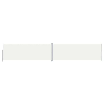 Vidaxl windscherm uittrekbaar 220x1200 cm crèmekleurig