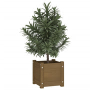 Vidaxl plantenbak 31x31x31 cm massief grenenhout honingbruin - afbeelding 3