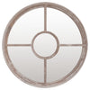 Vidaxl spiegel rond 60x4 cm ijzer zandkleurig