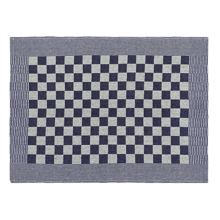 Vidaxl keukendoeken 10 st 50x70 cm katoen blauw en wit