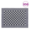Vidaxl keukendoeken 50 st 50x70 cm katoen blauw en wit