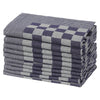 Vidaxl keukendoeken 50 st 50x70 cm katoen blauw en wit