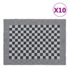 Vidaxl keukendoeken 10 st 50x70 cm katoen zwart en wit