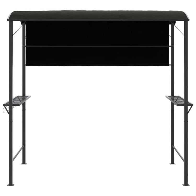Vidaxl prieel met dak 220x110x200 cm antracietkleurig