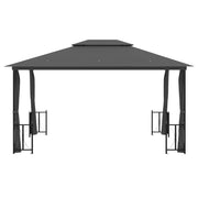 VidaXL Prieel met zijwanden en dubbel dak 3x4 m antracietkleurig - afbeelding 3