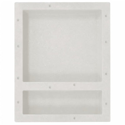 VidaXL Douchenis met 2 vakken 41x51x10 cm matwit
