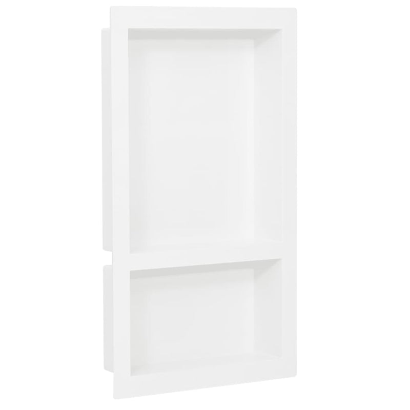 Vidaxl douchenis met 2 vakken 41x69x9 cm hoogglans wit