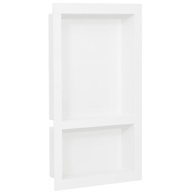 Vidaxl douchenis met 2 vakken 41x69x9 cm hoogglans wit
