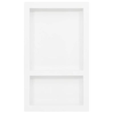 Vidaxl douchenis met 2 vakken 41x69x9 cm hoogglans wit