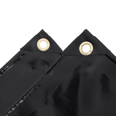 Vidaxl dekzeil 650 g m² 3x3 m zwart