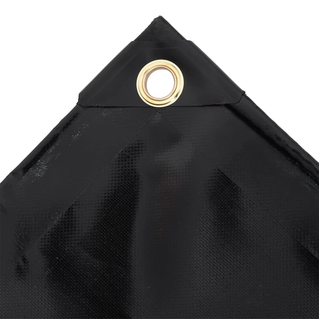 Vidaxl dekzeil 650 g m² 3x3 m zwart