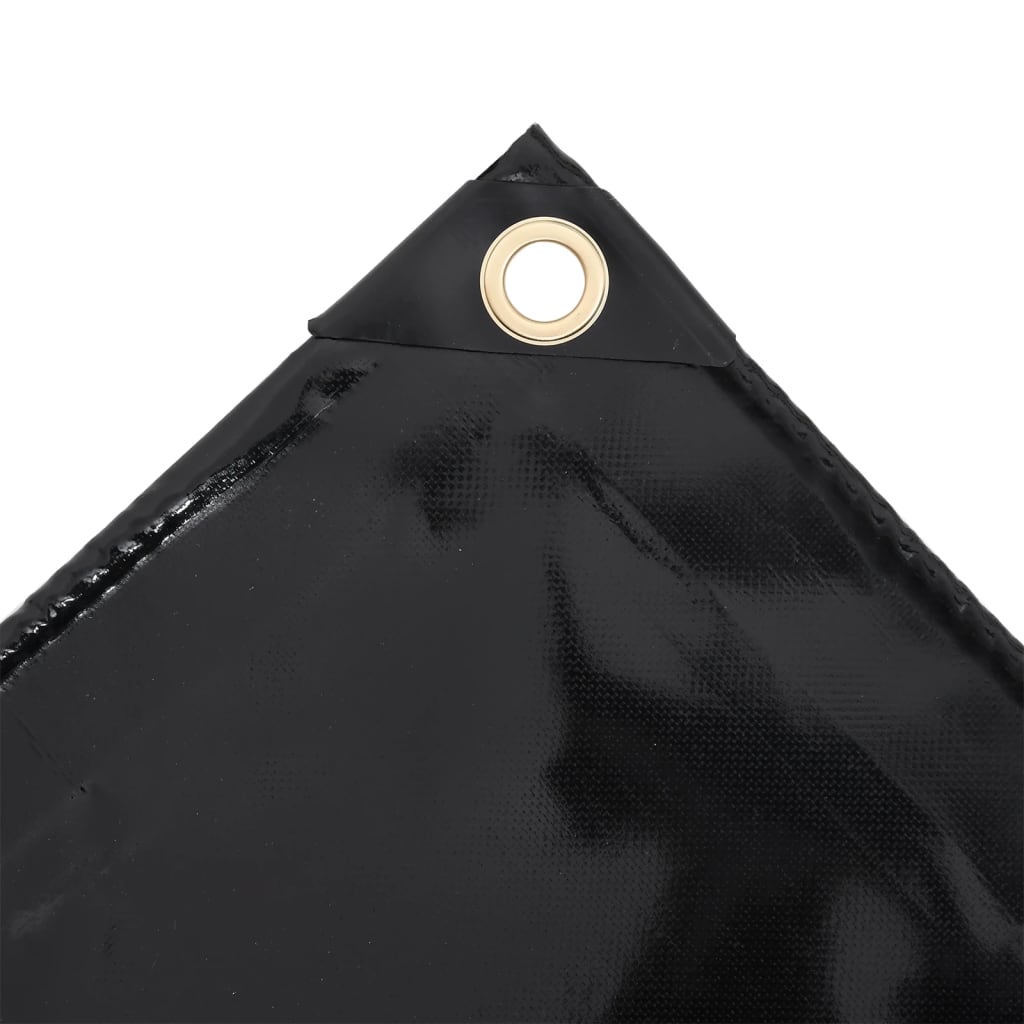 Vidaxl dekzeil 650 g m² 3x5 m zwart