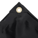Vidaxl zeildoek 650 g m² 4x6 m zwart - afbeelding 2