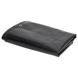 Vidaxl zeildoek 650 g m² 1,5x20 m zwart - afbeelding 1