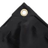 Vidaxl zeildoek 650 g m² 1,5x20 m zwart - afbeelding 2