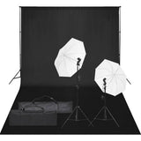 Vidaxl fotostudioset met verlichtingsset en achtergrond - afbeelding 1