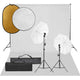 Vidaxl fotostudioset met verlichtingsset, achtergrond en reflector
