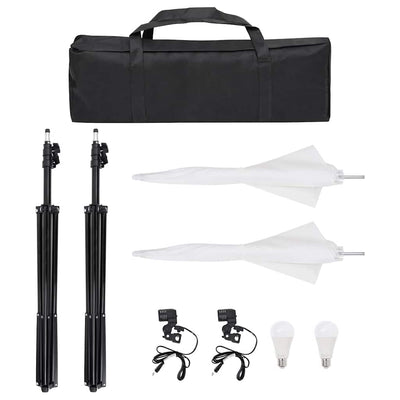Vidaxl fotostudioset met verlichtingsset, achtergrond en reflector